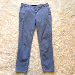 Tommy Hilfiger Hampton Blue & White Pinstripe Chino Pant Womens 4